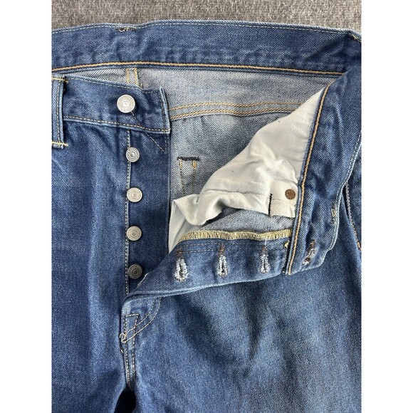 Levi's 501 CT Customized Tapered Original Jeans Blue Denim Cotton 32x32 (32x31) - Picture 6 of 13